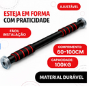 Barra Fixa De Porta Flexão Exercícios Musculação Ajustável 60 a 100Cm