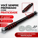 Barra Fixa De Porta Flexão Exercícios Musculação Ajustável 60 a 100Cm