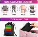 Faixas Elásticas De Resistência Kit 5 Para Treino Academia Yoga Pilates