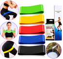 Faixas Elásticas De Resistência Kit 5 Para Treino Academia Yoga Pilates