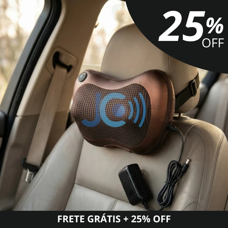 Massageador RelaxPro™ para Pescoço, Lombar e Costas (Casa e Carro)