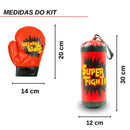Saco Boxe Infantil com Luvas